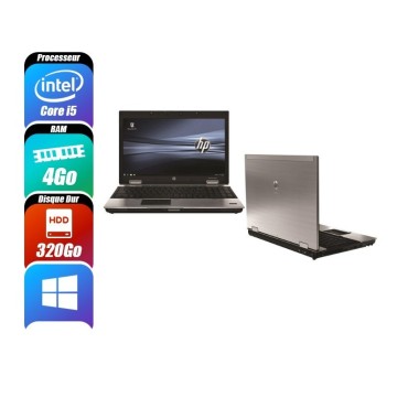 HP ELITEBOOK 8540W - 540M, 4 Go RAM, 320 Go - reconditionné