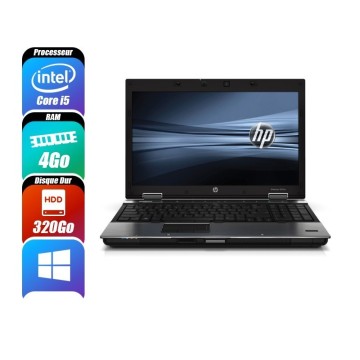HP ELITEBOOK 8540W - 540M, 4 Go RAM, 320 Go - reconditionné