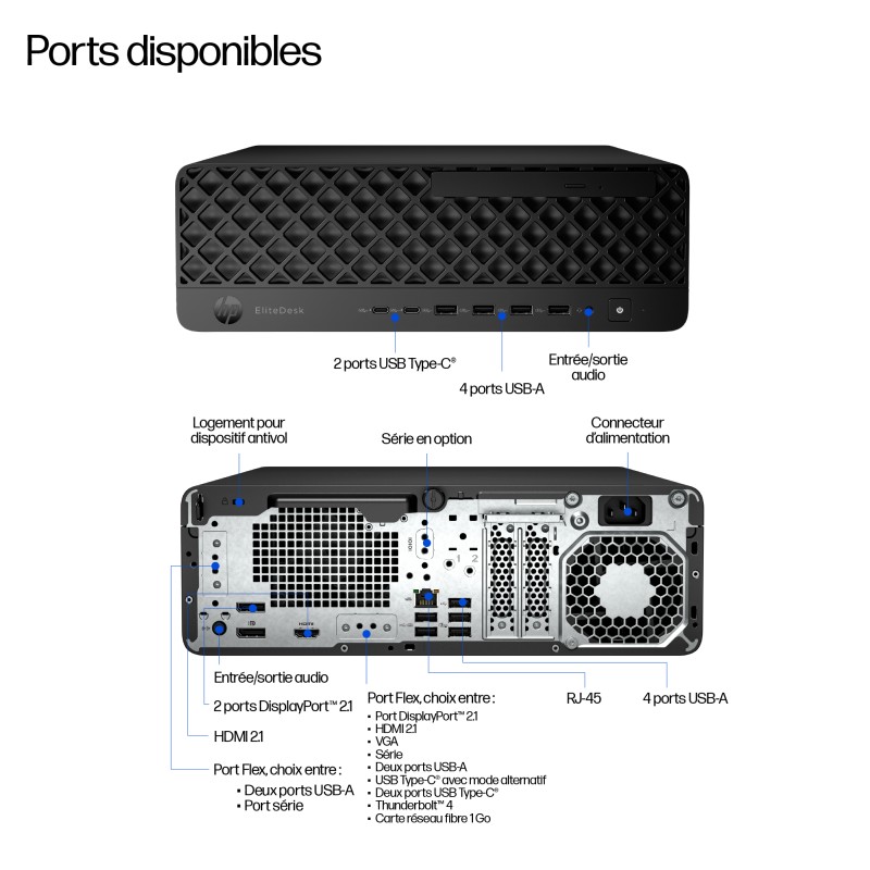 ELITEDESK 8 SFF G1 U7-265 512GB 16GB SSD W11P