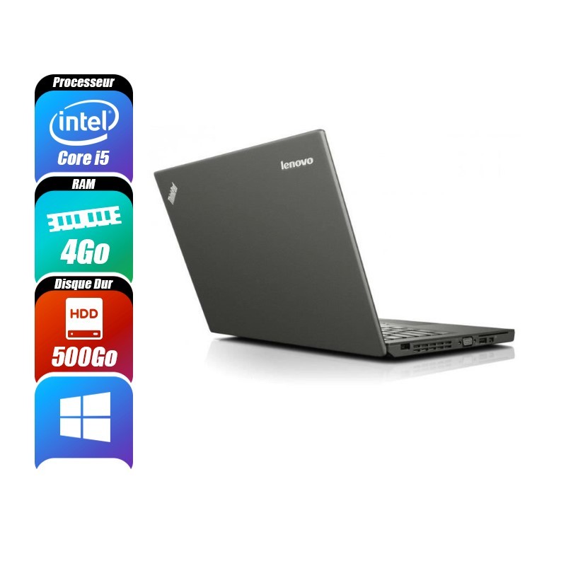 LENOVO THINKPAD X250 - 5300U, 4 Go RAM, 500 Go - reconditionné