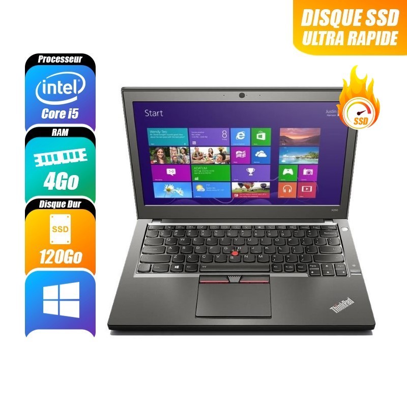 Ordinateurs Portables LENOVO THINKPAD X250 d'occasion