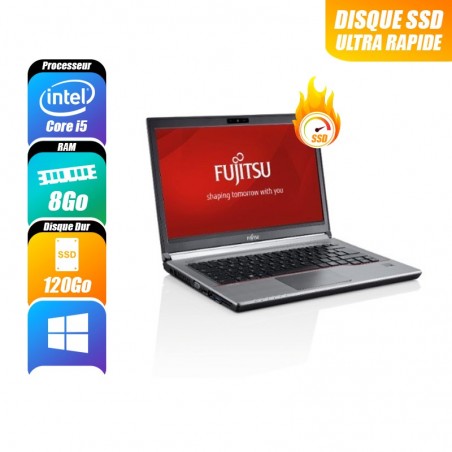 FUJITSU LIFEBOOK 8 Go 120 Go reconditionné PC Portables
