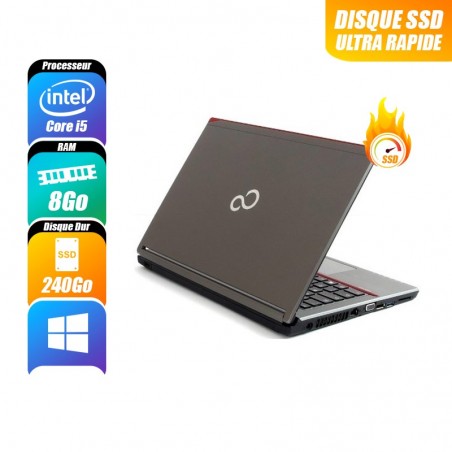 FUJITSU LIFEBOOK 8 Go 240 Go reconditionné PC Portables