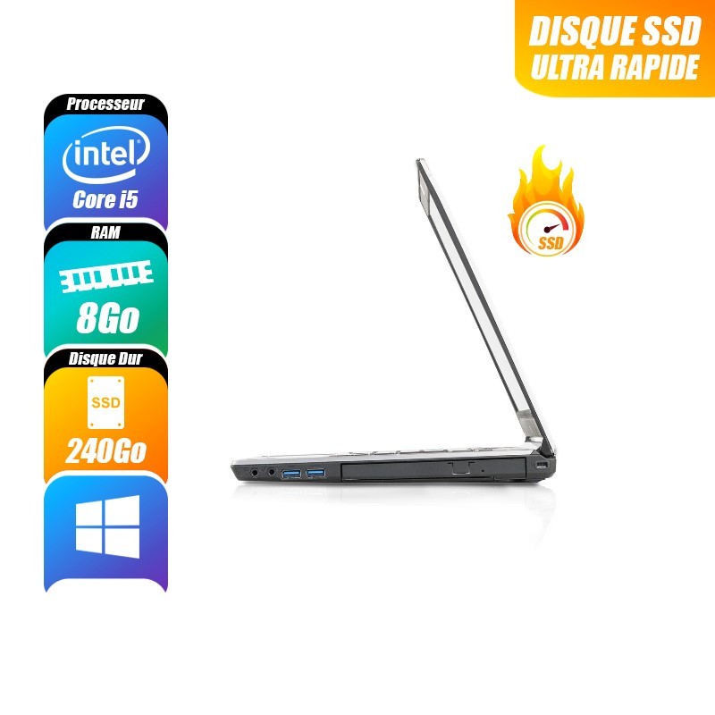 FUJITSU LIFEBOOK 8 Go 240 Go reconditionné PC Portables