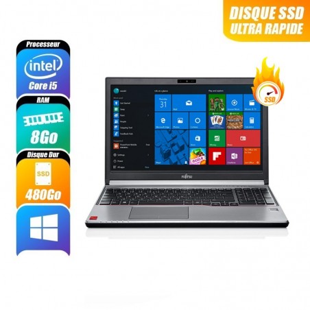 FUJITSU LIFEBOOK 8 Go 480 Go reconditionné PC Portables