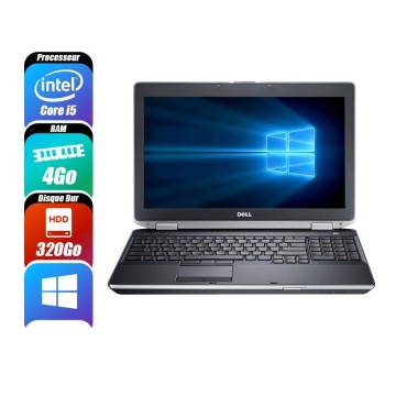 DELL LATITUDE E6530 - 3360M, 4 Go RAM, 320 Go - reconditionné