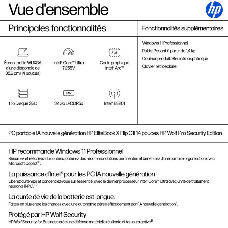 EB X FLIP-ATMOSPHERIC BLUE 14IN ULTRA7-258V 32GB 1TB W11P