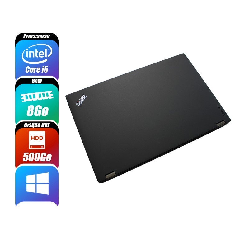 LENOVO THINKPAD E560 - 6200U, 8 Go RAM, 500 Go - reconditionné